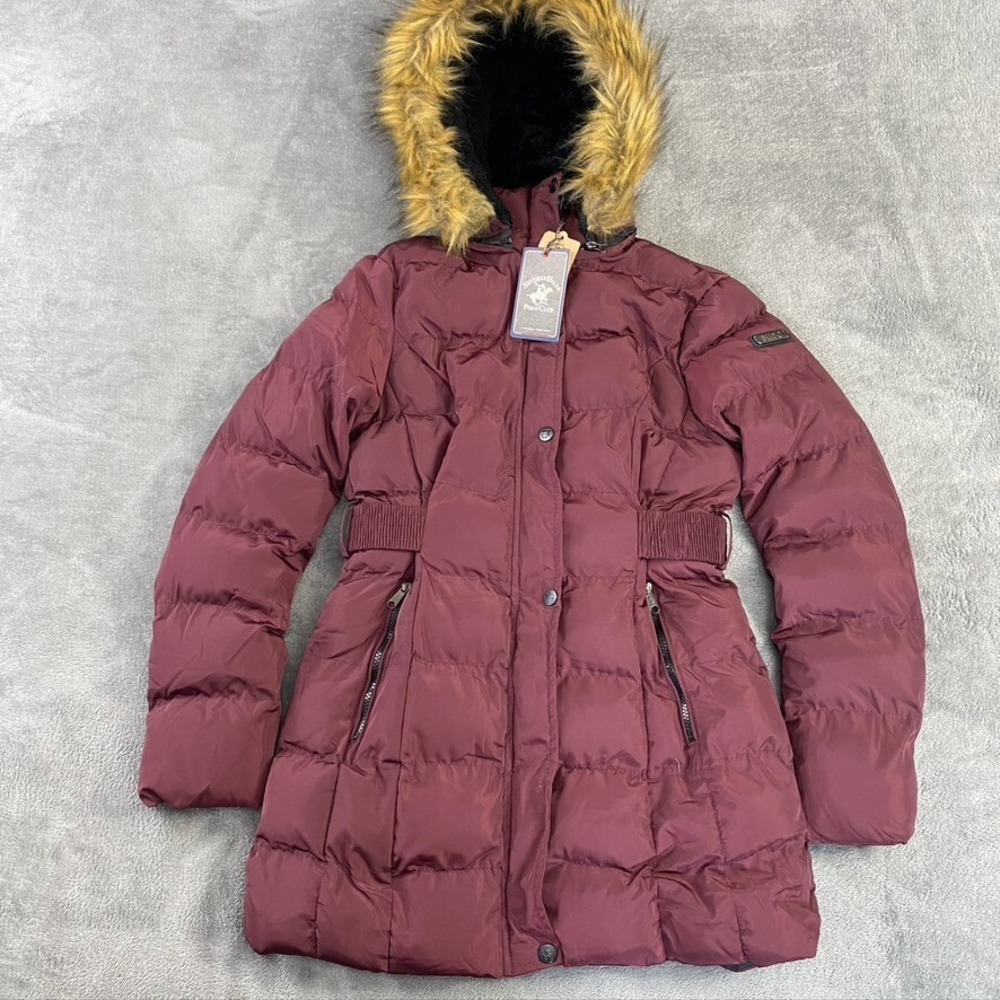 Beverly Hills Polo Club Jacket‎ Womens Puffer Coat Sherpa Lined Removable Hood
